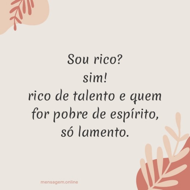 Sou rico