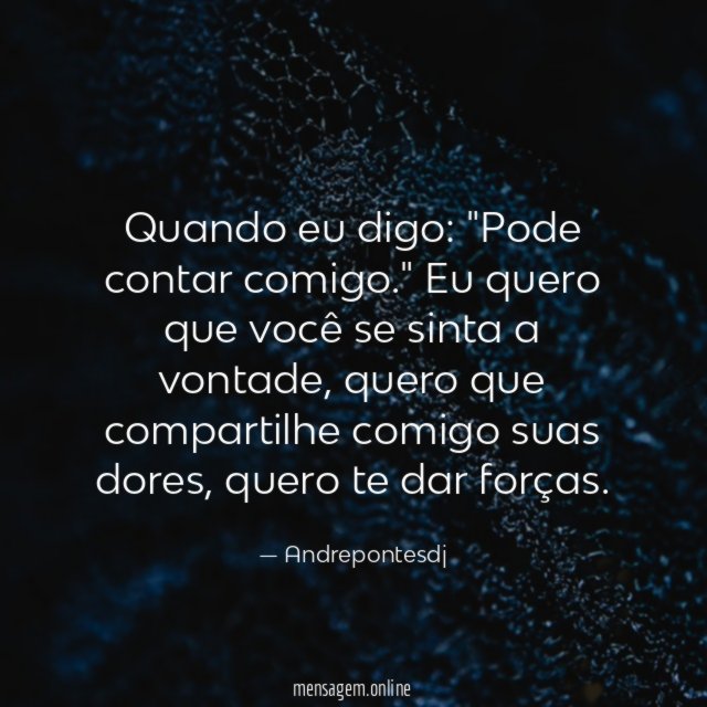 Quando eu digo