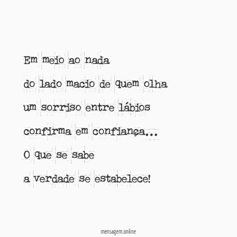 Em meio ao nada do lado macio de quem