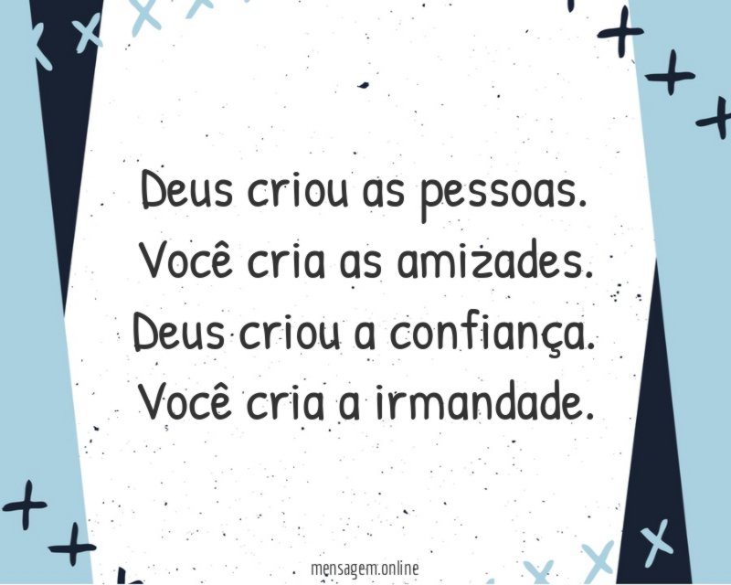 Deus criou as pessoas