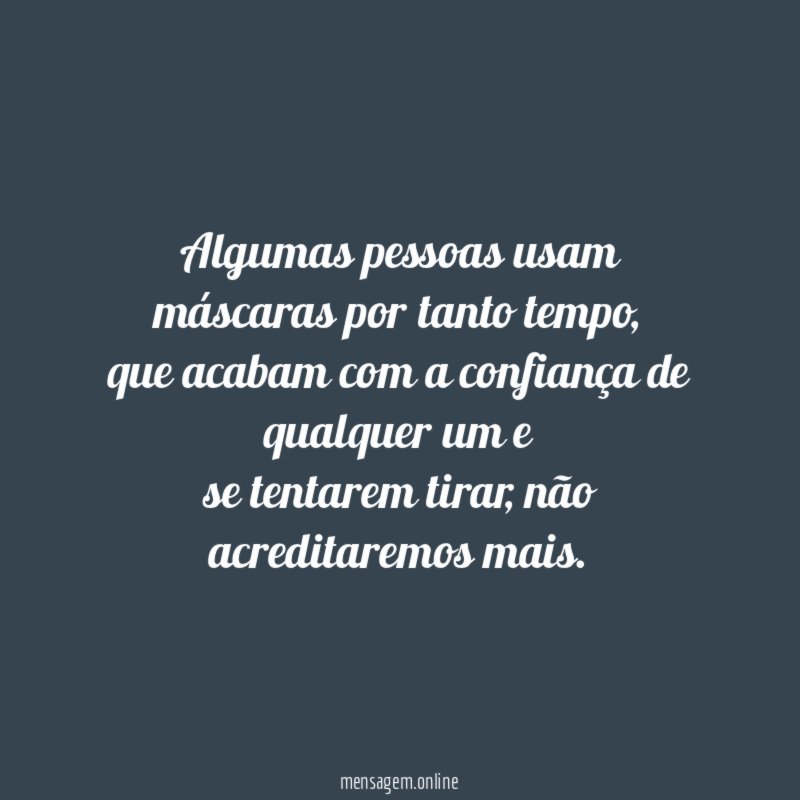 Algumas pessoas usam máscaras por tanto tempo