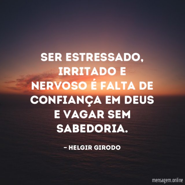 Ser estressado