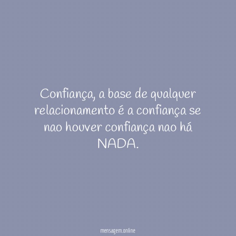 Confiança