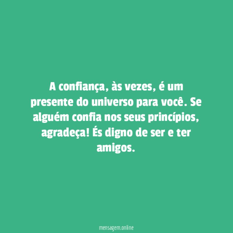A confiança