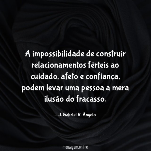 A impossibilidade de construir relacionamentos férteis ao cuidado