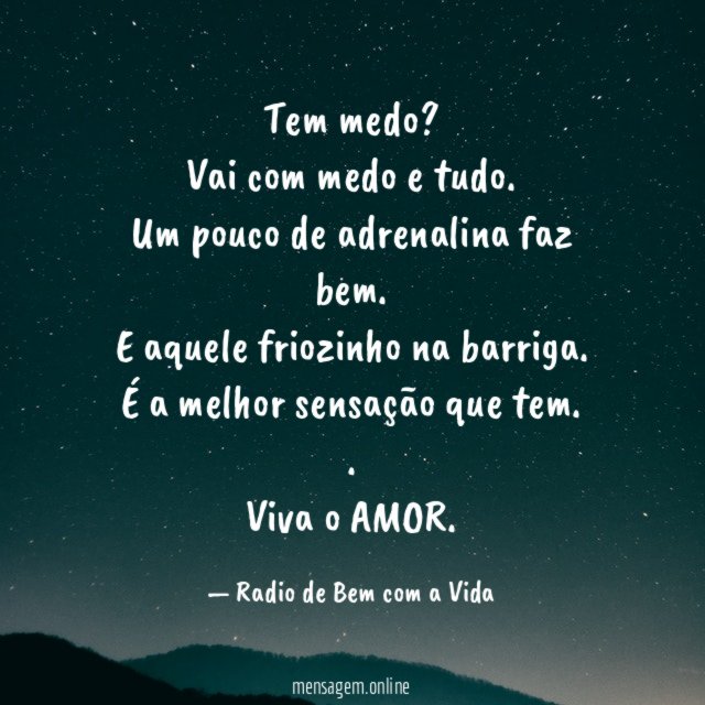 Tem medo