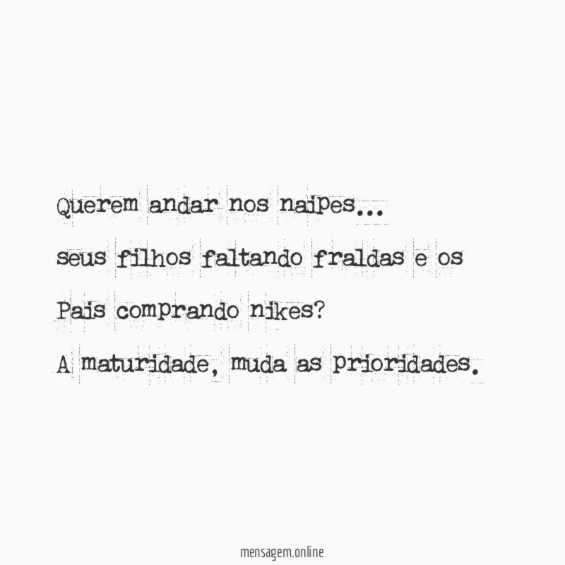 Querem andar nos naipes