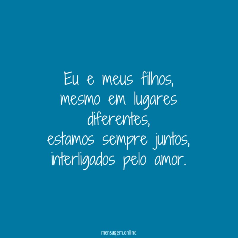 Eu e meus filhos