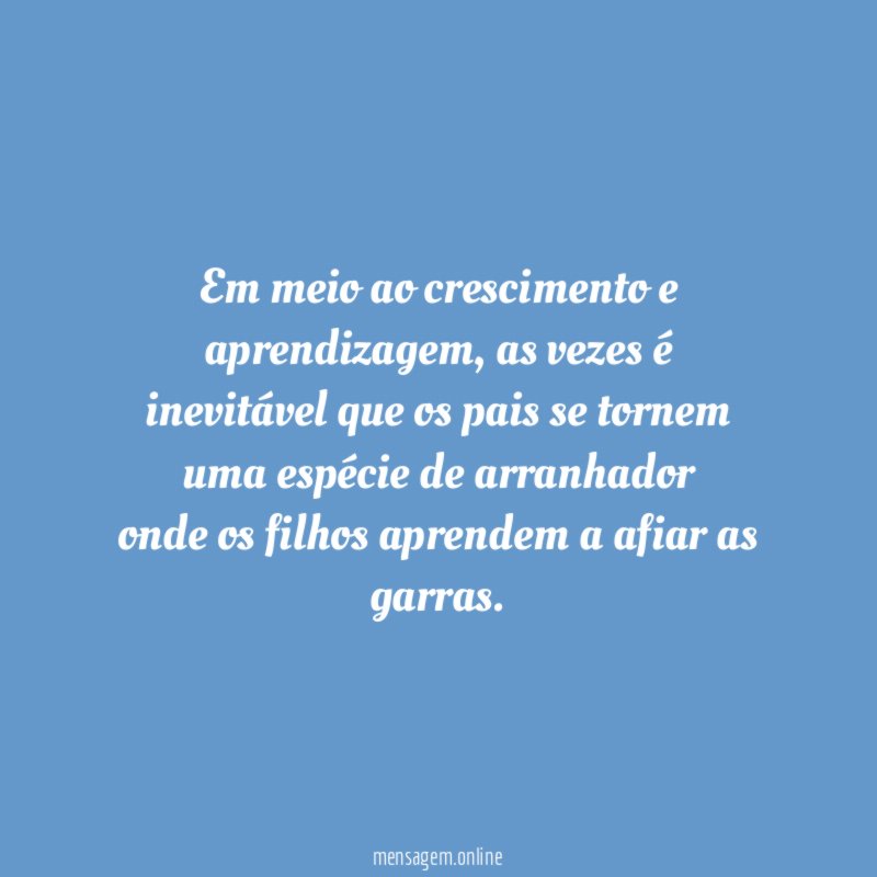 Em meio ao crescimento e aprendizagem