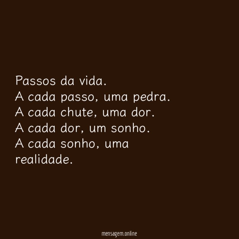 Passos da vida