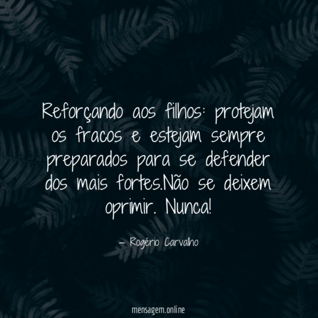 Reforçando aos filhos