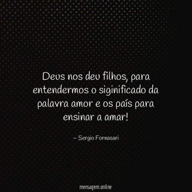 Deus nos deu filhos