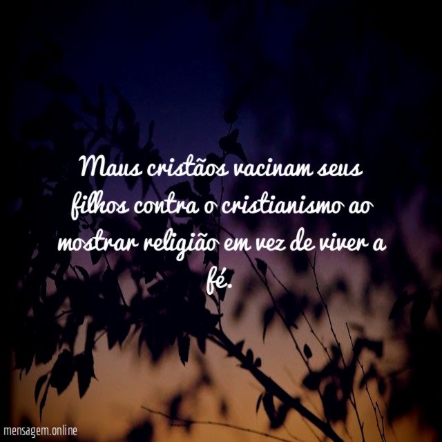 Maus cristãos vacinam seus filhos contra o cristianismo