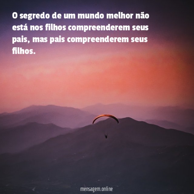 O segredo de um mundo melhor não está