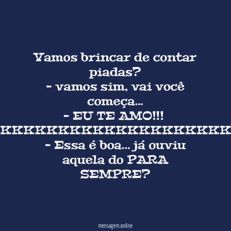 Vamos brincar de contar piadas