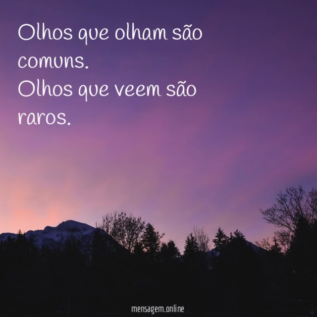 Olhos que olham são comuns
