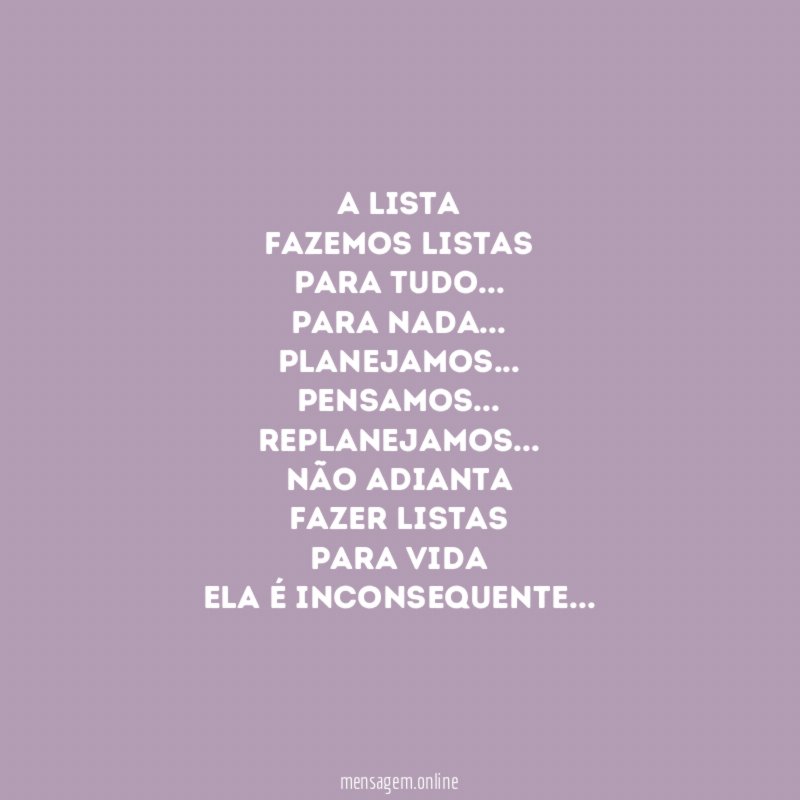 A lista