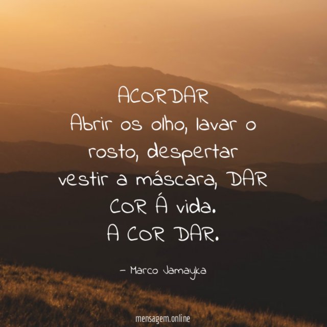 ACORDAR Abrir os olho