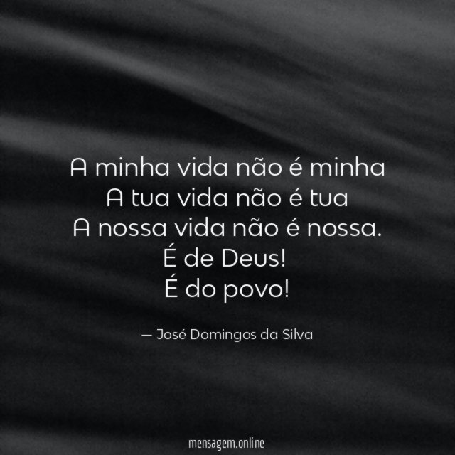 A minha vida não é minha
