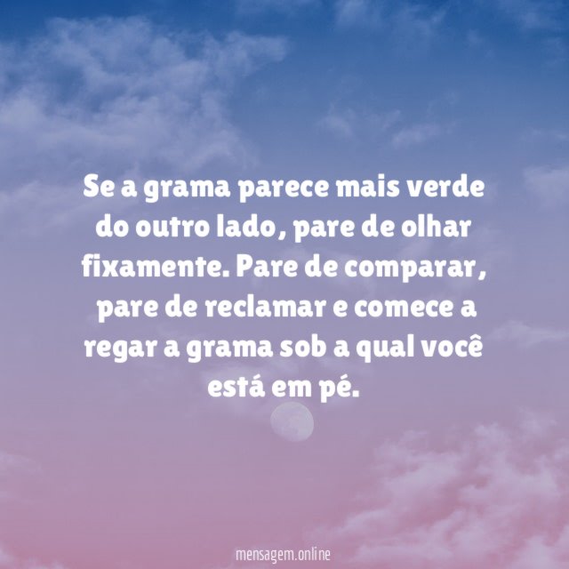 Se a grama parece mais verde do outro lado