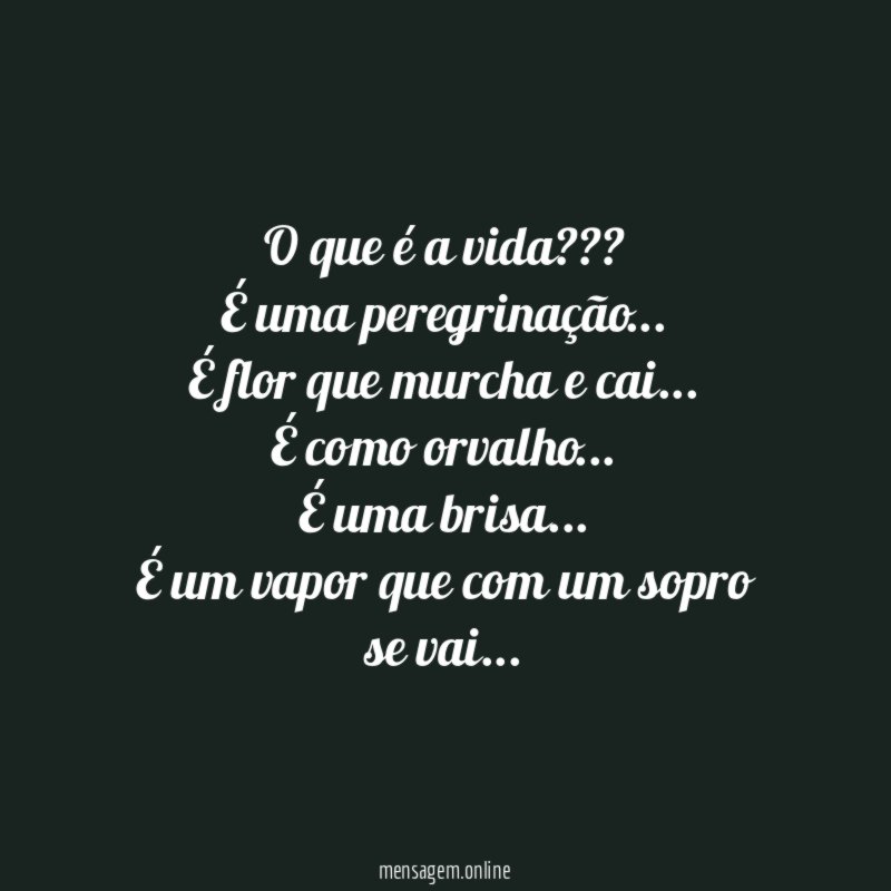 O que é a vida