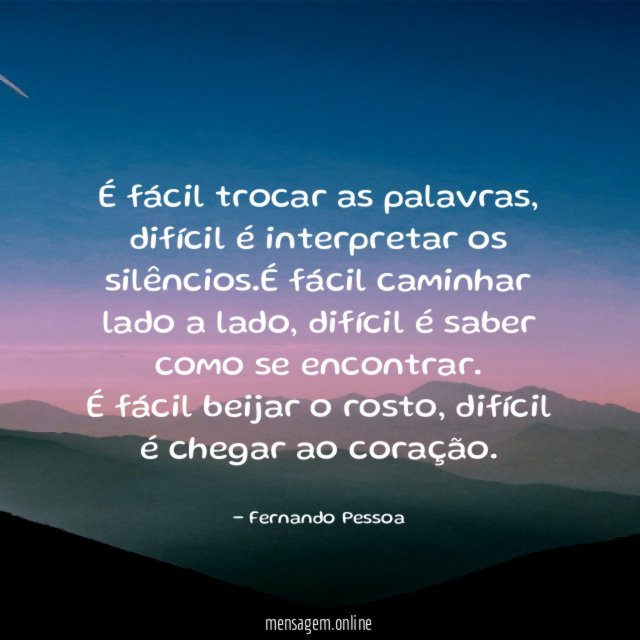 É fácil trocar as palavras