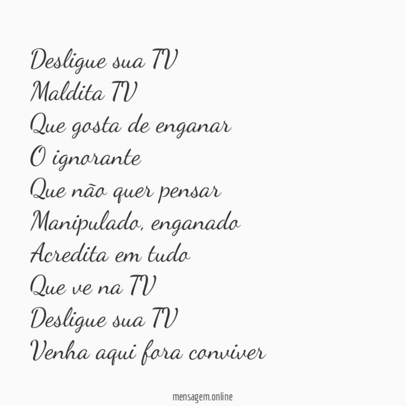 Desligue sua TV