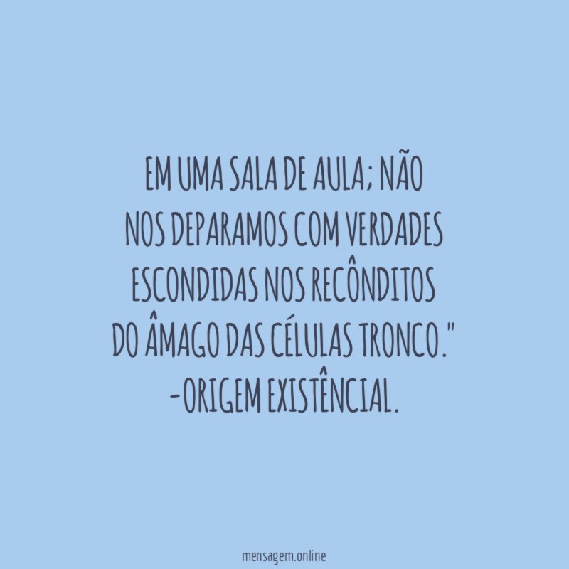 Em uma sala de aula