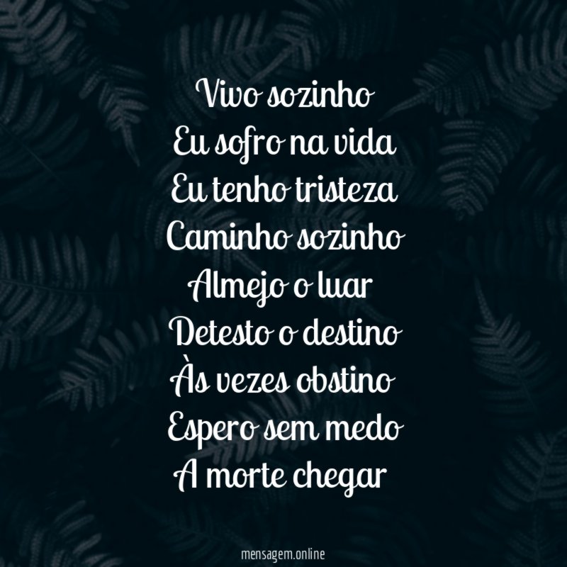 Vivo sozinho