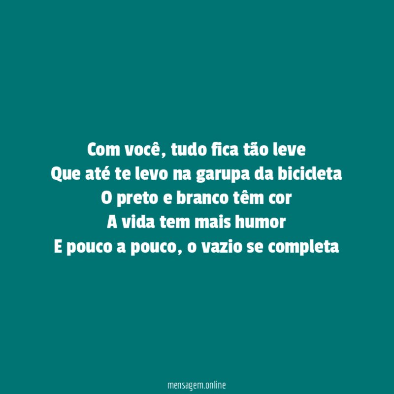 Com você