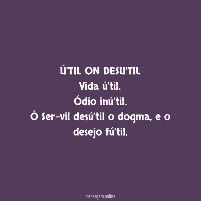 Ú’TIL ON DESU'TIL
