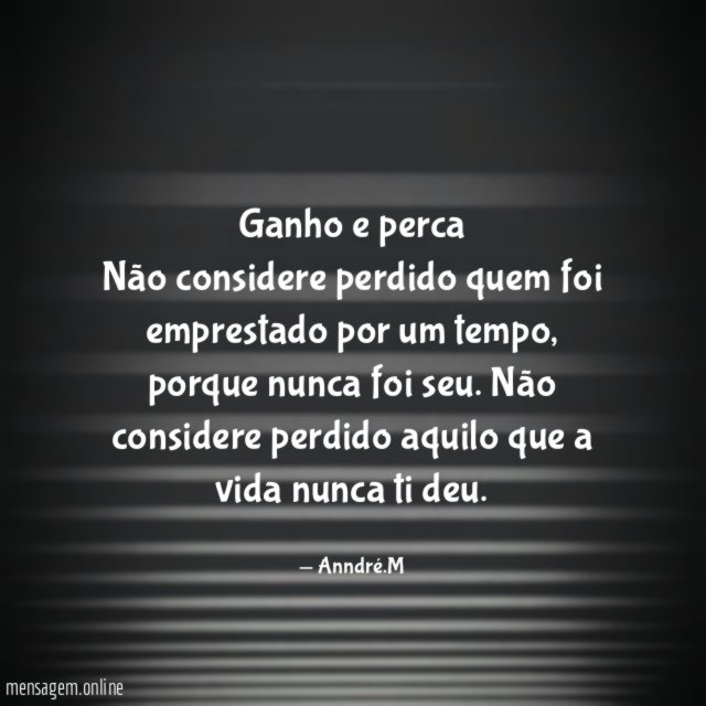 Ganho e perca