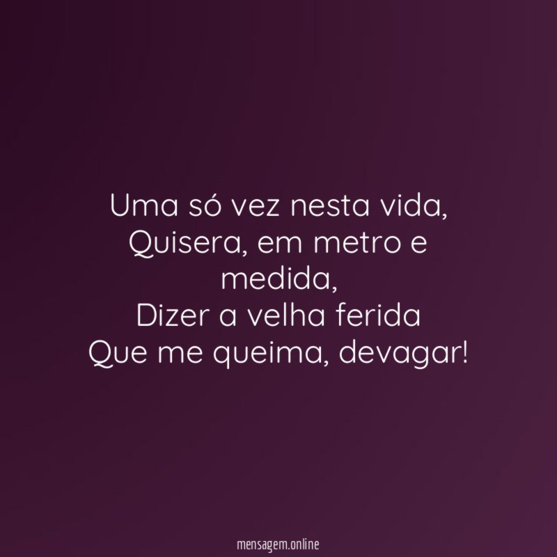 Uma só vez nesta vida