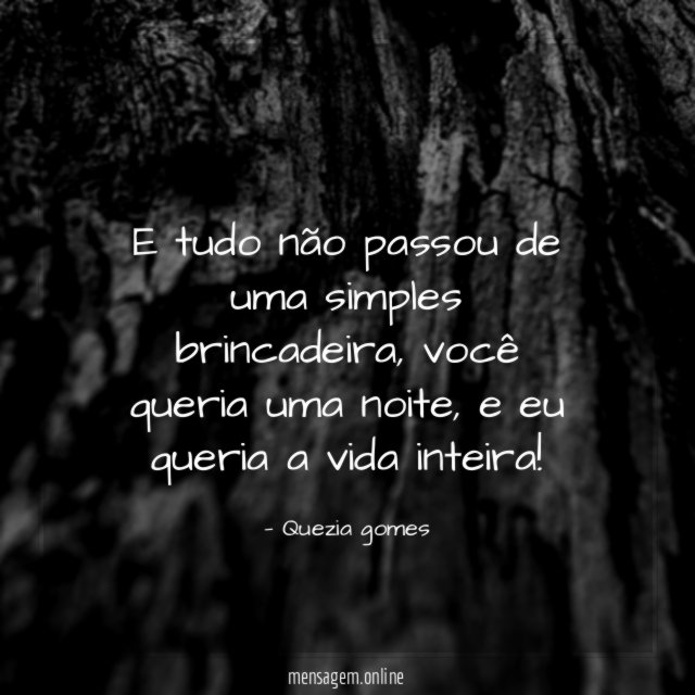 E tudo não passou de uma simples brincadeira