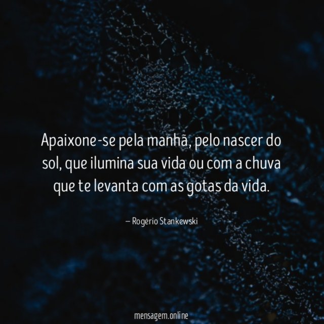 Apaixone-se pela manhã