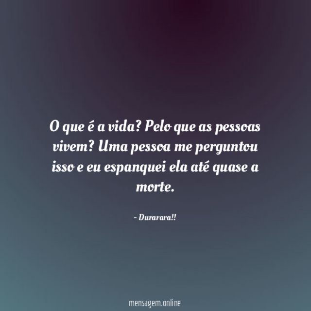 O que é a vida