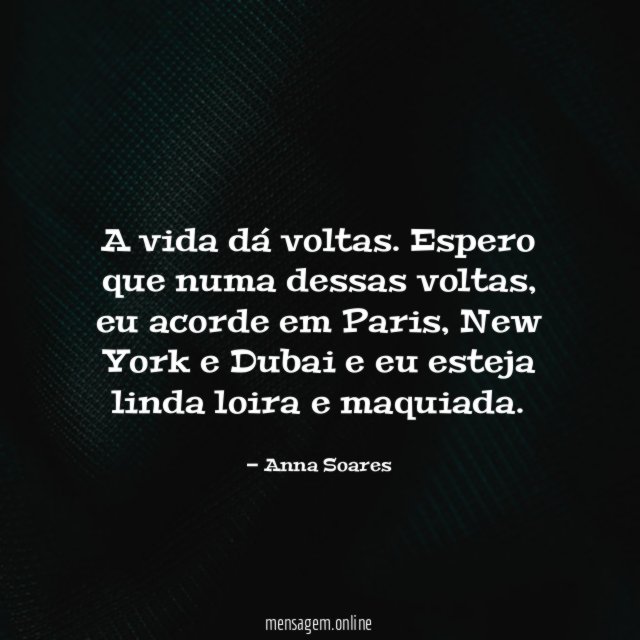 A vida dá voltas