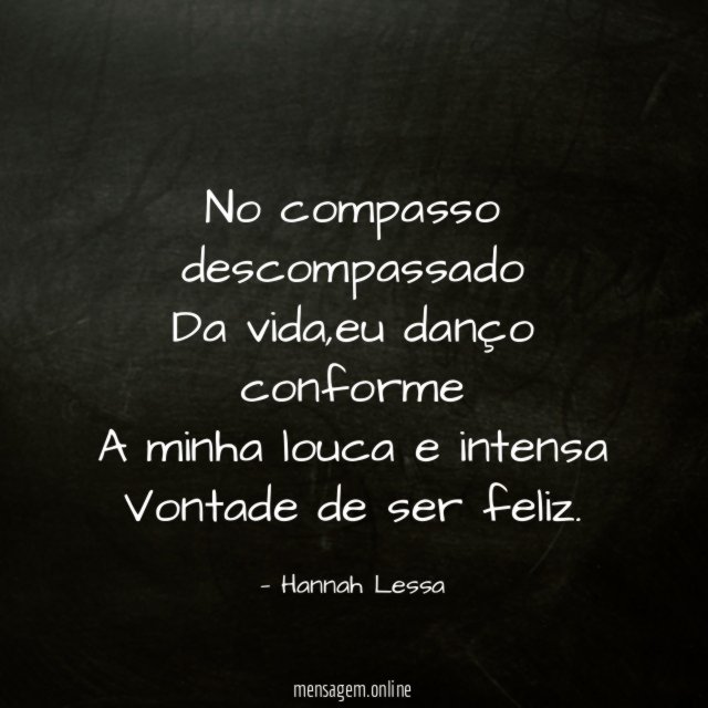 No compasso descompassado Da vida