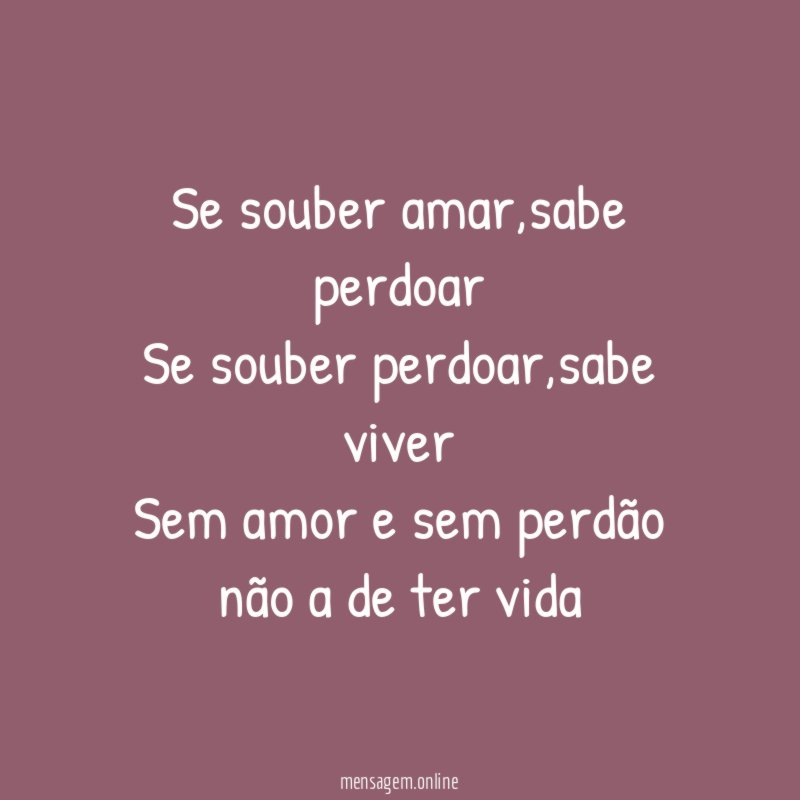 Se souber amar