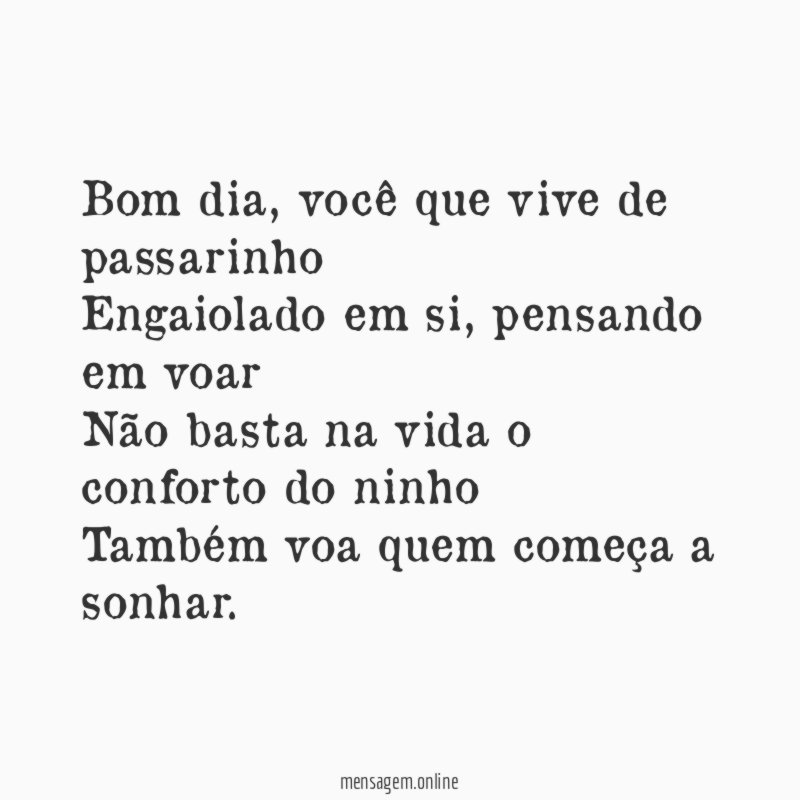 Bom dia