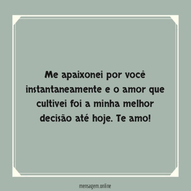 O amor que cultivei pelo meu marido