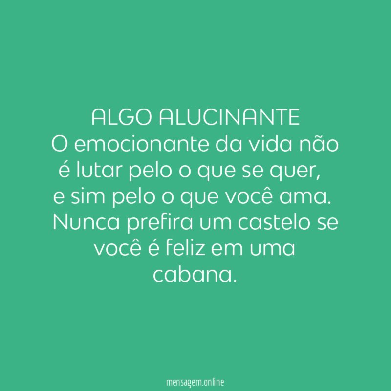 ALGO ALUCINANTE