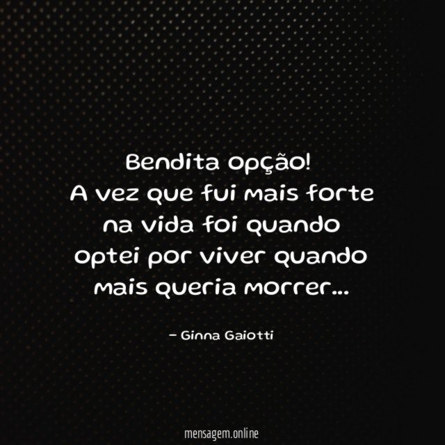 Bendita opção!