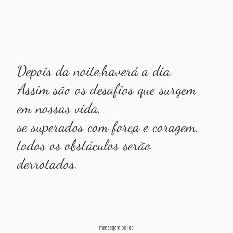 Depois da noite