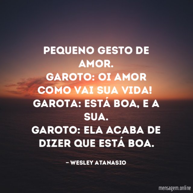 Pequeno gesto de amor