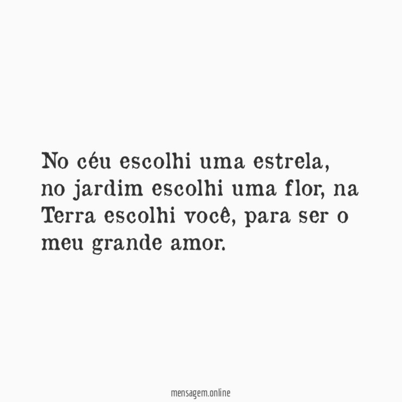No céu escolhi uma estrela