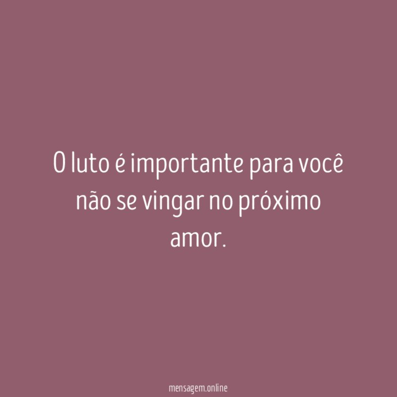 O luto é importante para você não se