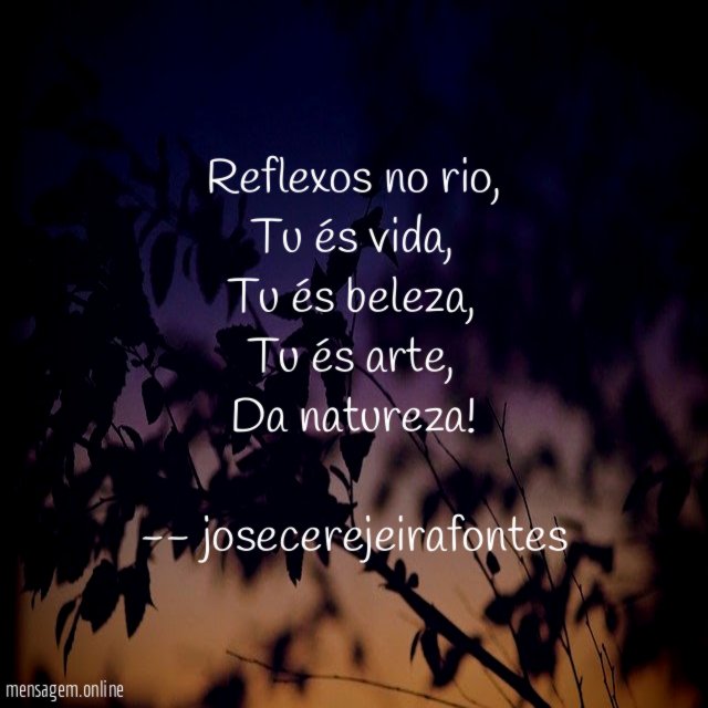 Reflexos no rio,