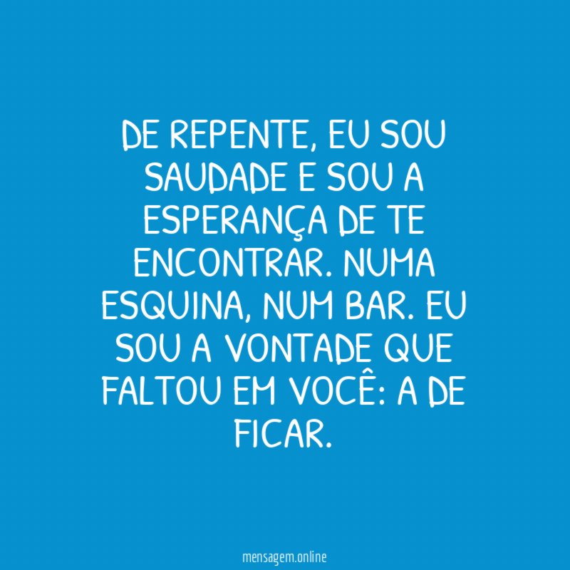 De repente