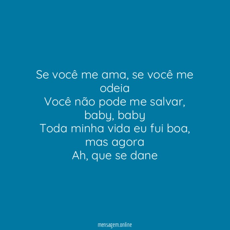 Se você me ama